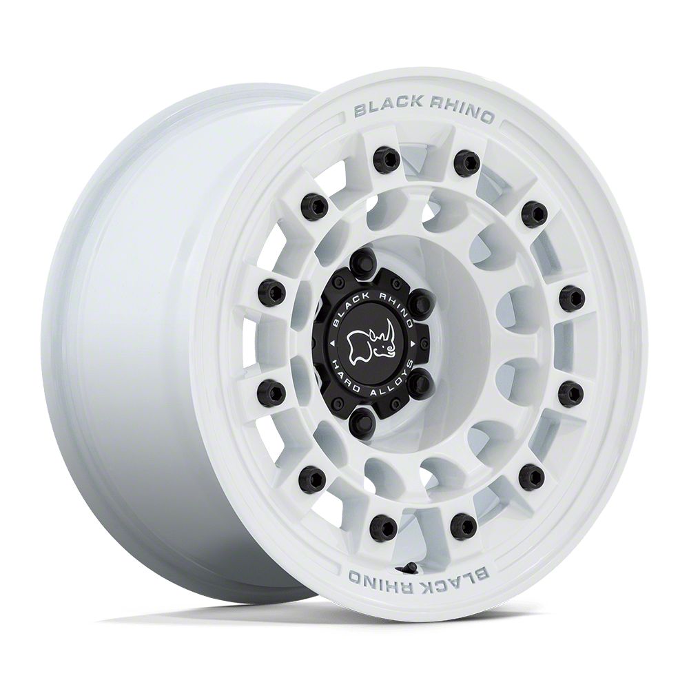 Black Rhino Bronco Solid Gloss White 6-Lug Wheel; 17x9.5 Black Rhino Bronco Solid Gloss White 6-Lug Wheel; 17x9.5