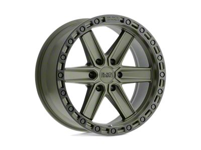 Black Rhino Henderson Olive Drab Green with Black Ring 6-Lug Wheel; 17x9; 0mm Offset (22-25 Bronco Raptor)