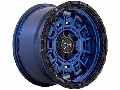 Black Rhino Legion Cobalt Blue with Black Lip 6-Lug Wheel; 17x9; -12mm Offset (21-25 Bronco, Excluding Raptor)