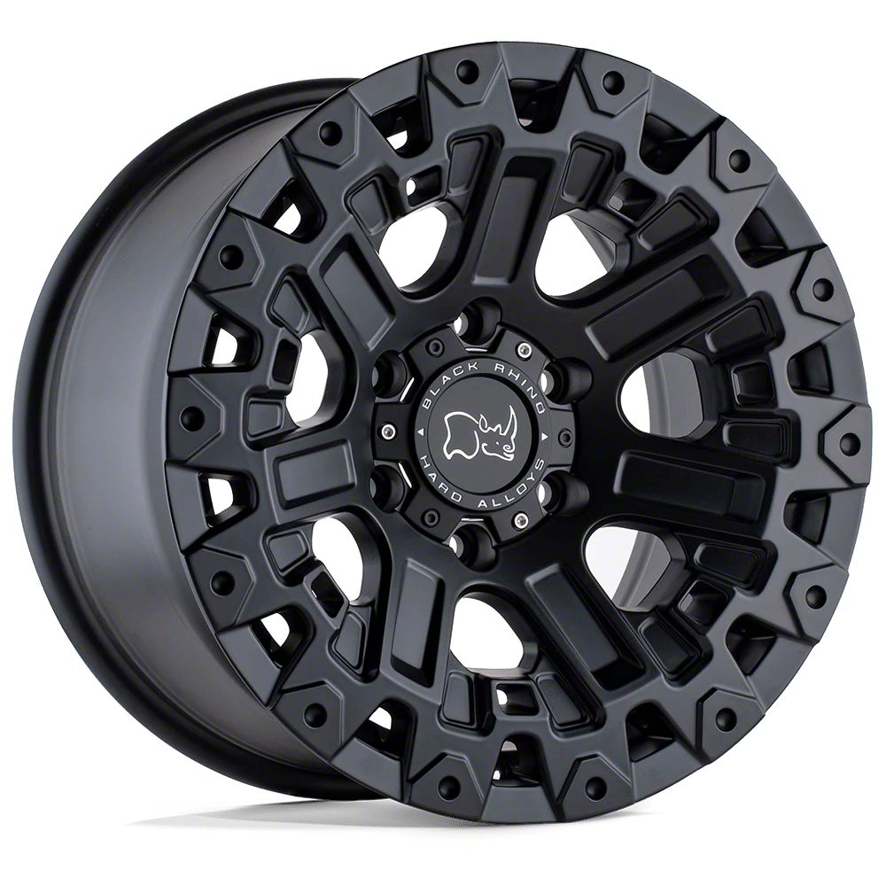 Black Rhino Bronco Ozark Matte Black 6-Lug Wheel; 17x9.5