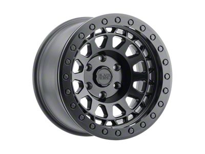 Black Rhino Primm Beadlock Matte Black with Brass Bolts 6-Lug Wheel; 17x8.5; 0mm Offset (22-25 Bronco Raptor)