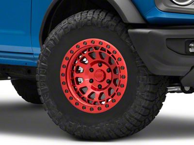 Black Rhino Primm Candy Red with Black Bolts 6-Lug Wheel; 17x9; 0mm Offset (21-25 Bronco, Excluding Raptor)
