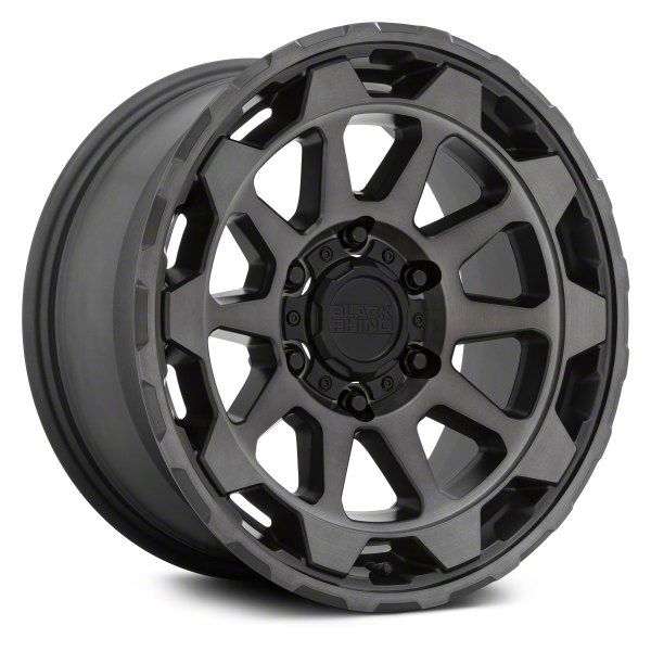Black Rhino Bronco Rotor Matte Gunmetal 6-Lug Wheel; 18x9; 12mm Offset ...