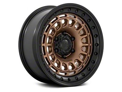 Black Rhino Sahara Matte Bronze with Gloss Black Lip 6-Lug Wheel; 17x9; 0mm Offset (21-25 Bronco, Excluding Raptor)