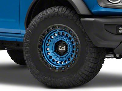 Black Rhino Sentinel Cobalt Blue with Black Ring 6-Lug Wheel; 17x8.5; -10mm Offset (21-25 Bronco, Excluding Raptor)