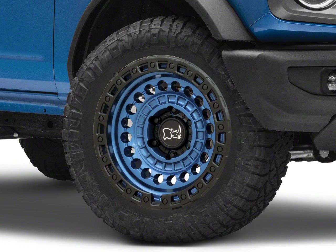 Black Rhino Bronco Sentinel Matte Black 6-Lug Wheel; 17x8.5