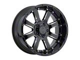 Black Rhino Sierra Gloss Black Milled 6-Lug Wheel; 20x11.5; -44mm Offset (21-26 Bronco, Excluding Raptor)