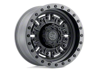 Black Rhino Abrams Textured Matte Gunmetal 6-Lug Wheel; 17x8.5; 0mm Offset (22-25 Frontier)