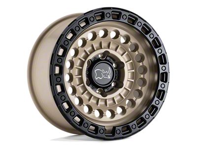 Black Rhino Sentinel Desert Sand with Black Ring 6-Lug Wheel; 20x9.5; 12mm Offset (22-25 Frontier)
