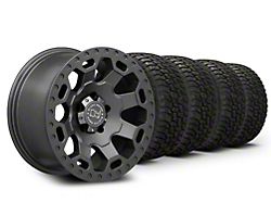Black Rhino 17x9 Black Rhino Warlord & 35in Mickey Thompson All-Terrain Baja Boss A/T Tire Package (20-26 Jeep Gladiator JT)