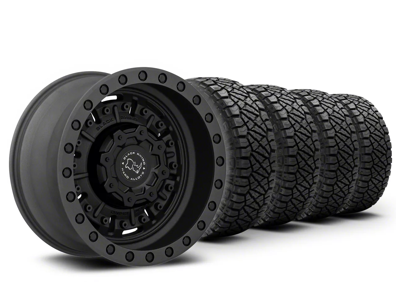 KMC Jeep Gladiator Tank Beadlock Satin Black Wheel; 17x9