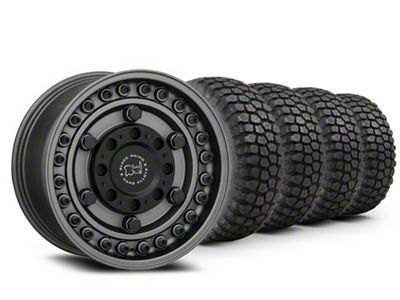 17x9 Black Rhino Armory Wheel & 37in Ironman Mud-Terrain All Country Tire Package (20-25 Jeep Gladiator JT)