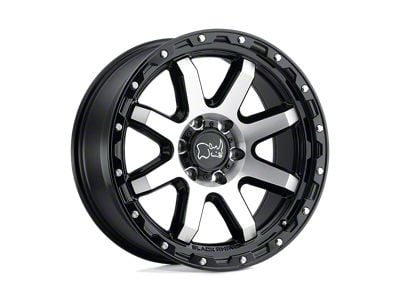 Black Rhino Coyote Gloss Black with Machined Face and Stainless Bolts Wheel; 18x9; -18mm Offset (22-25 Jeep Grand Cherokee WL)