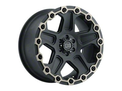 Black Rhino Cog Matte Black with Machined Face and Dark Matte Tint Wheel; 20x9.5; -18mm Offset (99-04 Jeep Grand Cherokee WJ)