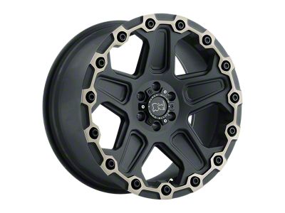 Black Rhino Cog Matte Black with Machined Face and Dark Matte Tint Wheel; 20x9.5; -18mm Offset (11-21 Jeep Grand Cherokee WK2)