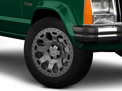 Black Rhino Warlord Matte Gunmetal Wheel; 18x8; 35mm Offset (84-01 Jeep Cherokee XJ)