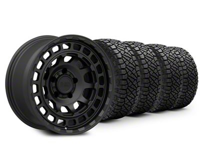 17x8.5 Black Rhino Chamber & 35in NITTO All-Terrain Ridge Grappler A/T Tire Package (20-25 Jeep Gladiator JT)