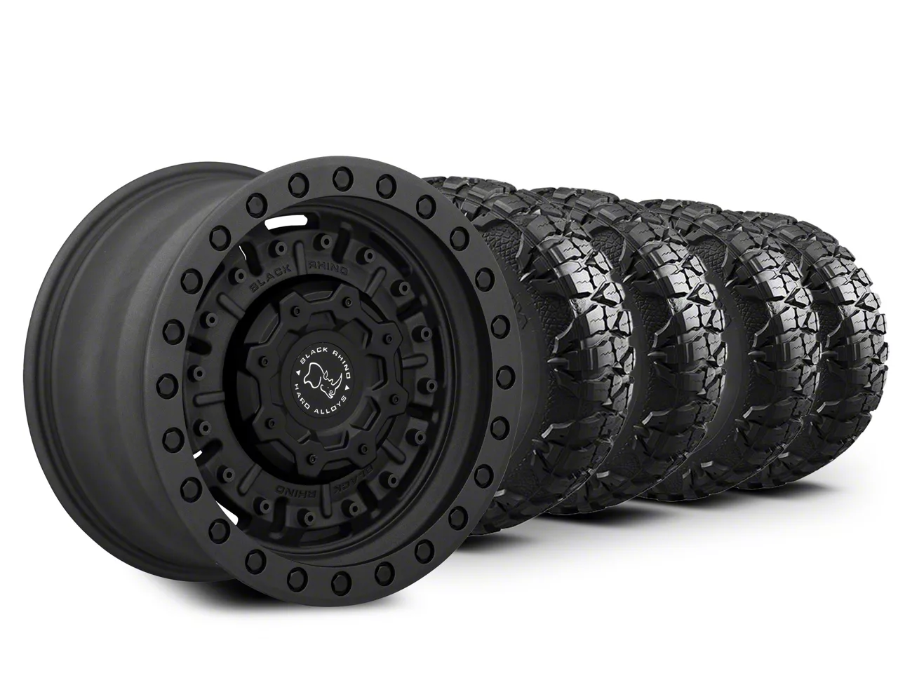 Black Rhino Jeep Gladiator Abrams Textured Matte Gunmetal