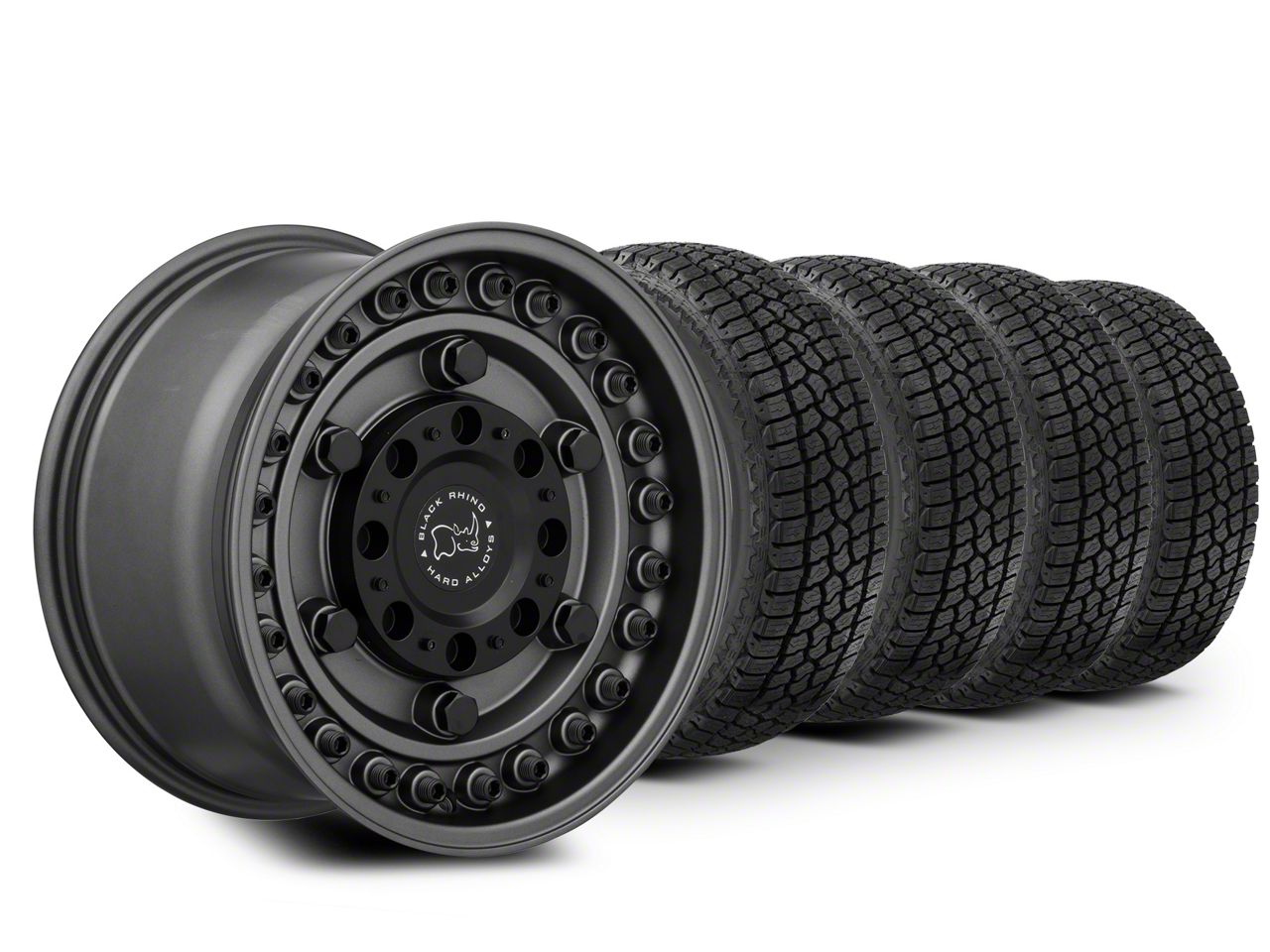 KMC Jeep Gladiator Tank Beadlock Anthracite Wheel; 17x9