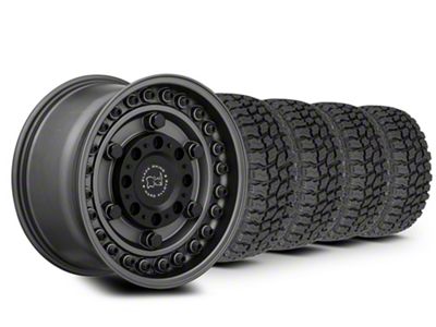 17x9 Black Rhino Armory & 35in Mudclaw Mud-Terrain Comp MTX Tire Package (20-25 Jeep Gladiator JT)