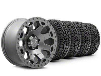 17x9 Black Rhino Warlord & 35in Mickey Thompson All-Terrain Baja Boss Tire Package (20-25 Jeep Gladiator JT)