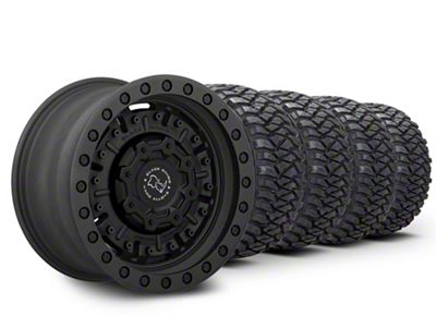 17x9.5 Black Rhino Abrams & 37in Mickey Thompson Mud-Terrain Baja Legend MTZ Tire Package (20-25 Jeep Gladiator JT)