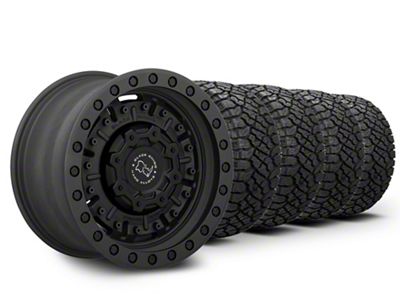 17x9.5 Black Rhino Abrams & 35in Kenda All-Terrain KLEVER R/T KR601 Tire Package (20-25 Jeep Gladiator JT)