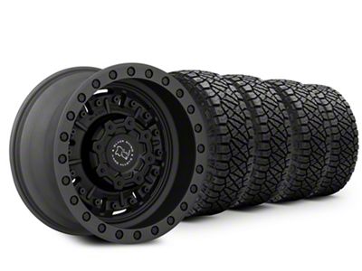 18x9.5 Black Rhino Abrams & 35in NITTO All-Terrain Ridge Grappler A/T Tire Package (20-25 Jeep Gladiator JT)