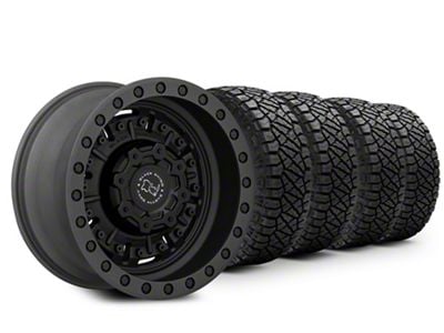 18x9.5 Black Rhino Abrams & 37in NITTO All-Terrain Ridge Grappler A/T Tire Package (20-25 Jeep Gladiator JT)