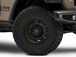 Black Rhino Abrams Olive Drab Green Wheel; 17x9.5; -18mm Offset (20-25 Jeep Gladiator JT)