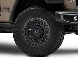Black Rhino Abrams Textured Matte Gunmetal Wheel; 17x9.5; -18mm Offset (20-25 Jeep Gladiator JT)