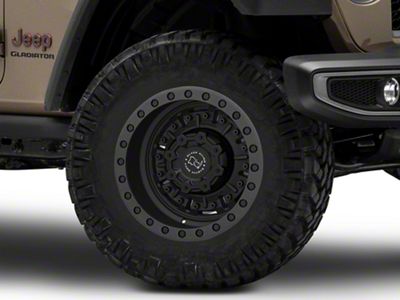 Black Rhino Abrams Textured Matte Gunmetal Wheel; 20x9.5; -18mm Offset (20-25 Jeep Gladiator JT)