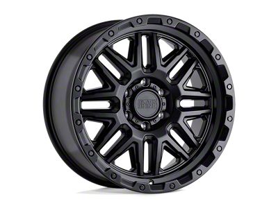 Black Rhino Alamo Matte Black with Black Bolts Wheel; 20x9; -18mm Offset (20-25 Jeep Gladiator JT)