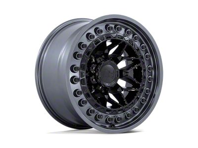Black Rhino Alpha Matte Black with Gunmetal Lip Wheel; 18x9; 20mm Offset (20-25 Jeep Gladiator JT)