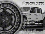 Black Rhino Armory Gunblack Wheel; 17x9.5; -18mm Offset (20-26 Jeep Gladiator JT)