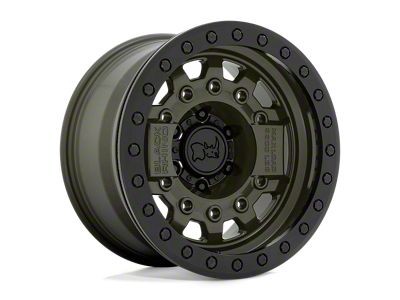 Black Rhino Avenger Beadlock Olive Drab Green Wheel; 17x8.5; -32mm Offset (20-25 Jeep Gladiator JT)