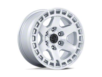 Black Rhino Bahari Gloss Silver with Machined Face Wheel; 17x8.5; -10mm Offset (20-25 Jeep Gladiator JT)