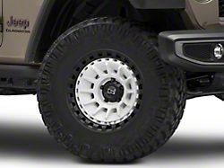 Black Rhino Barrage Gloss White on Matte Black Wheel; 17x8.5; -10mm Offset (20-26 Jeep Gladiator JT)