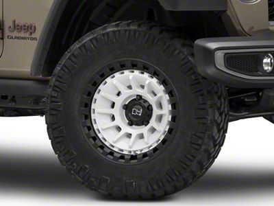 Black Rhino Barrage Gloss White on Matte Black Wheel; 18x9; 0mm Offset (20-25 Jeep Gladiator JT)