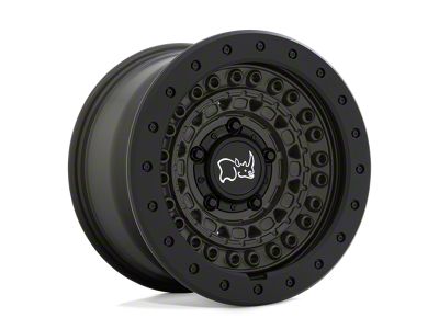 Black Rhino Barricade Olive Drab Green with Black Rock Guard Wheel; 17x8.5; -18mm Offset (20-25 Jeep Gladiator JT)