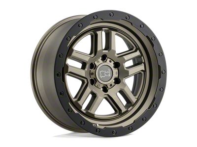 Black Rhino Barstow Matte Bronze with Matte Black Ring Wheel; 20x8.5; 30mm Offset (20-25 Jeep Gladiator JT)