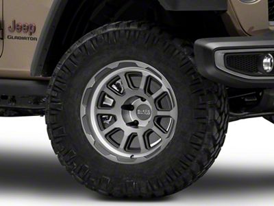 Black Rhino Chase Brushed Gunmetal Wheel; 17x9.5; -18mm Offset (20-25 Jeep Gladiator JT)