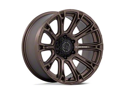 Black Rhino Diamondback Burnt Bronze Wheel; 17x9; -12mm Offset (20-25 Jeep Gladiator JT)