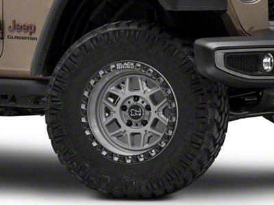 Black Rhino Kelso Battleship Gray Wheel; 17x9; 0mm Offset (20-25 Jeep Gladiator JT)