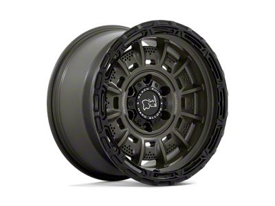 Black Rhino Legion Olive Drab Green with Black Lip Wheel; 20x10; -18mm Offset (20-25 Jeep Gladiator JT)