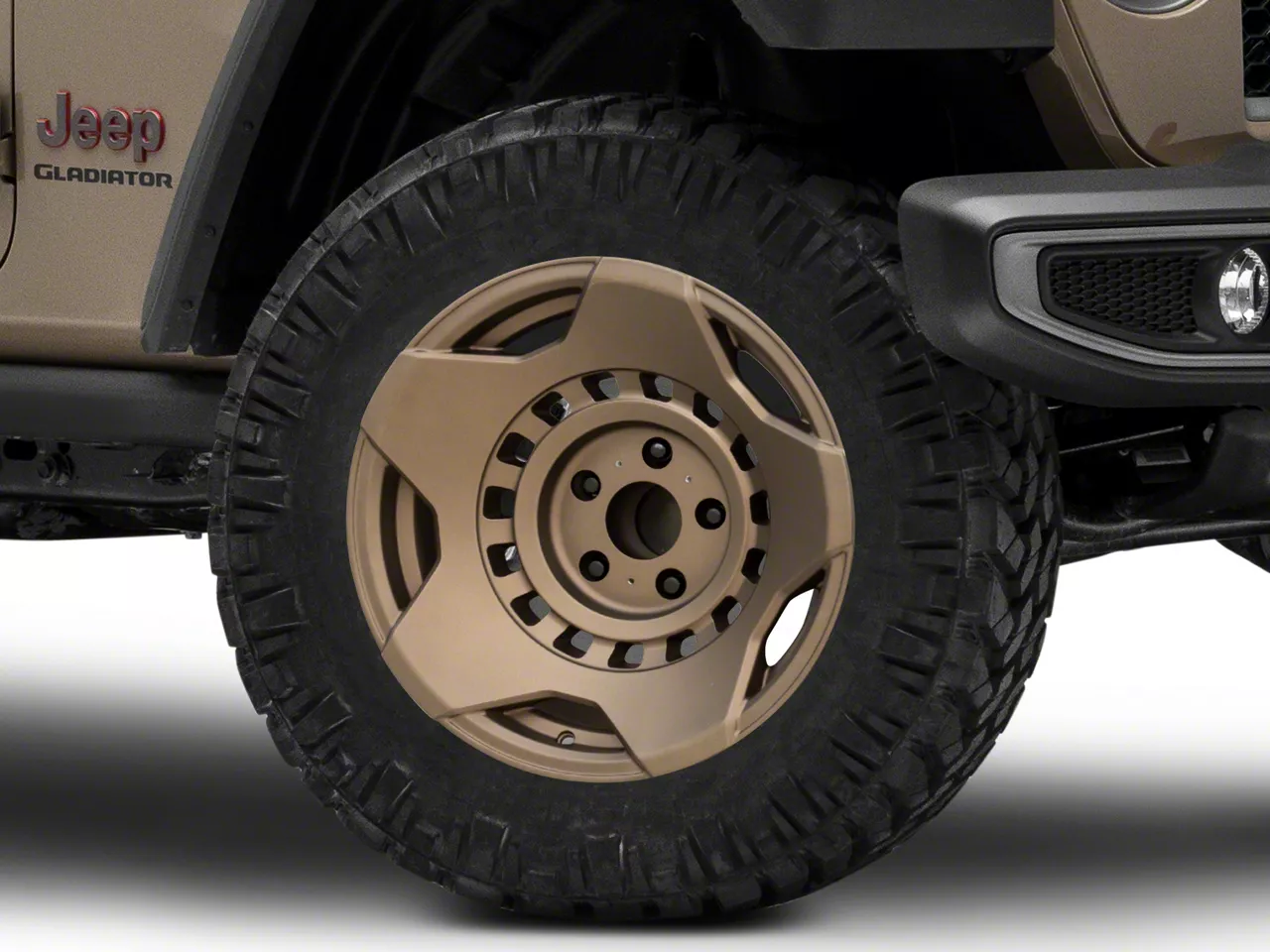 Black Rhino Jeep Gladiator Warlord Matte Black with Machined