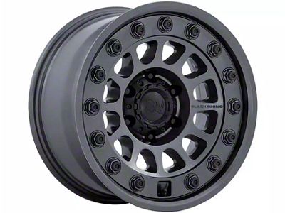 Black Rhino Outback Matte Gunmetal Wheel; 17x8.5; -10mm Offset (20-25 Jeep Gladiator JT)