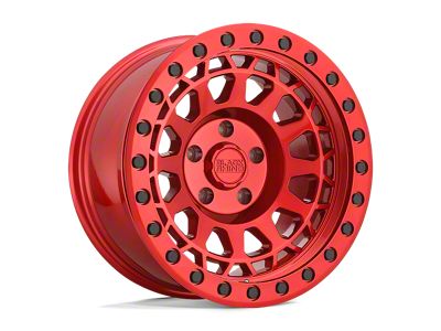 Black Rhino Primm Candy Red with Black Bolts Wheel; 18x9.5; -18mm Offset (20-25 Jeep Gladiator JT)