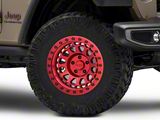Black Rhino Primm Candy Red with Black Bolts Wheel; 17x9; -18mm Offset (20-25 Jeep Gladiator JT)
