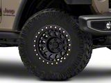 Black Rhino Primm Matte Black with Brass Bolts Wheel; 17x9; -18mm Offset (20-25 Jeep Gladiator JT)